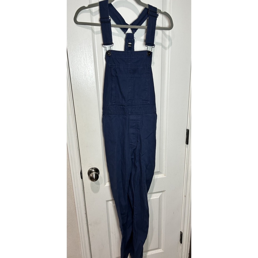 Vans Lizzie Armanto Womens Navy Blue Overalls Bib Sz M